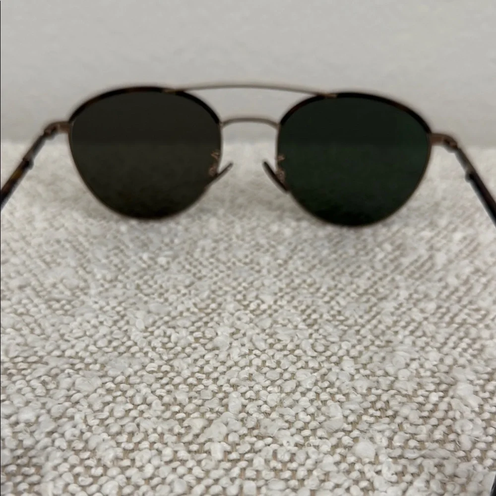 John Varvatos V518 Gold/Tortoise Round Sunglasses